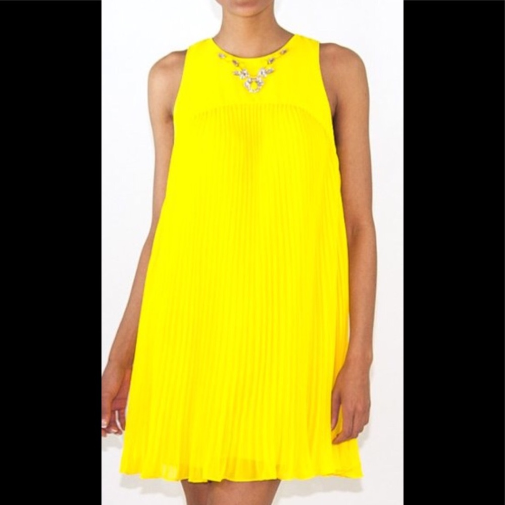 Ted Baker Yellow Arleen Embellished Dress